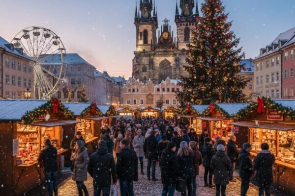 market of Christmas in Europe