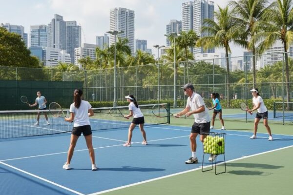 group tennis